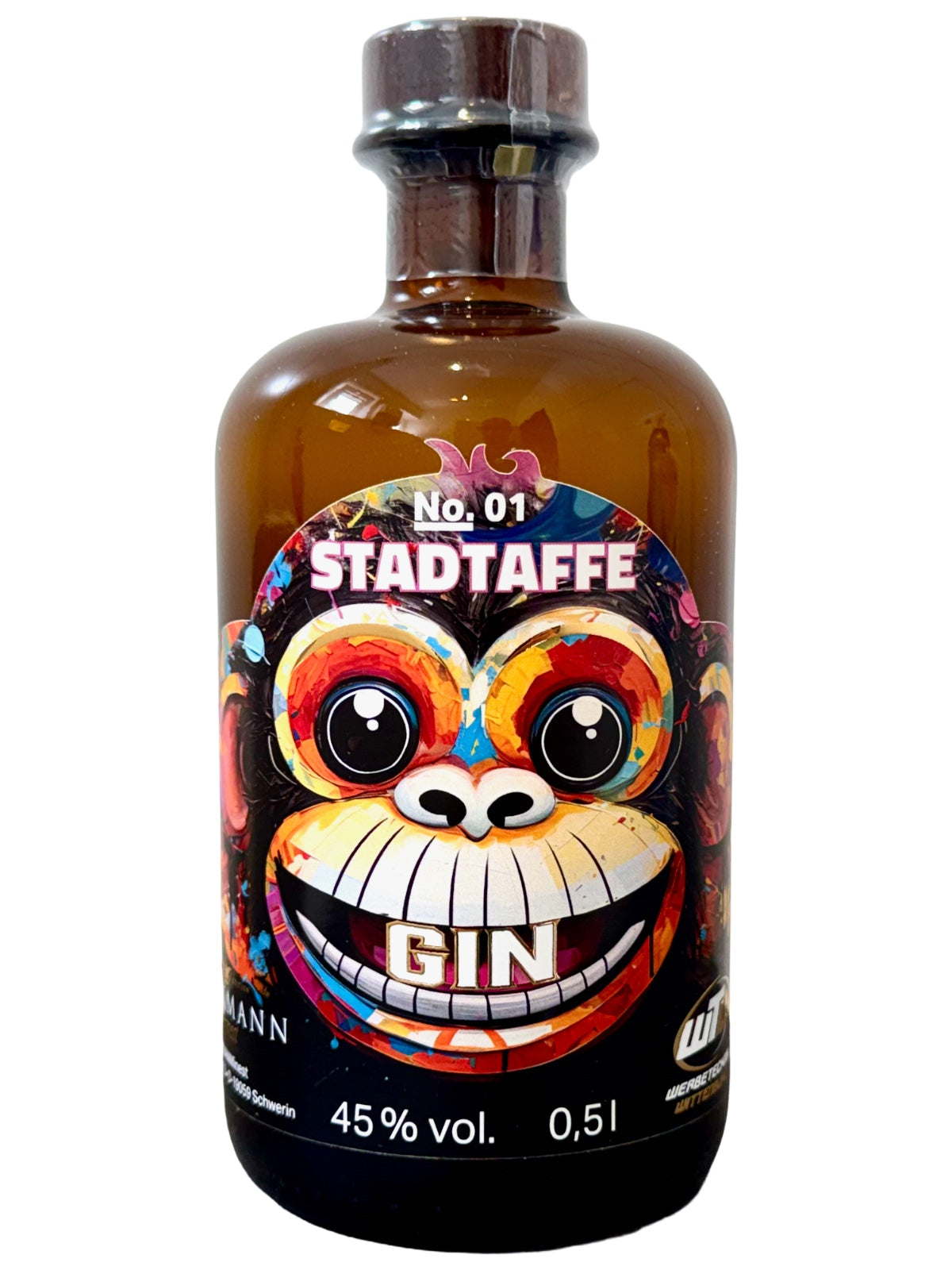Brinkmann Finest Stadtaffe Gin 45% Vol. 0,5l