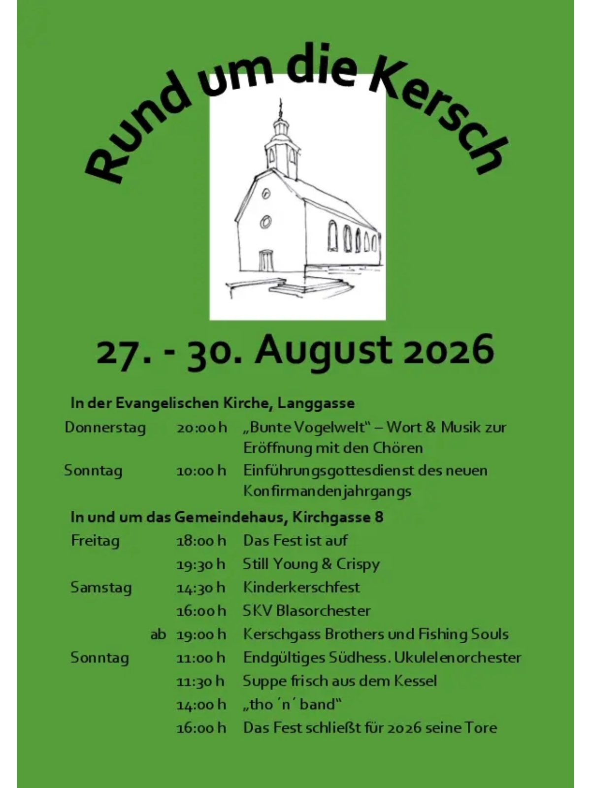 Rund um die Kersch 28. & 29.08.2026