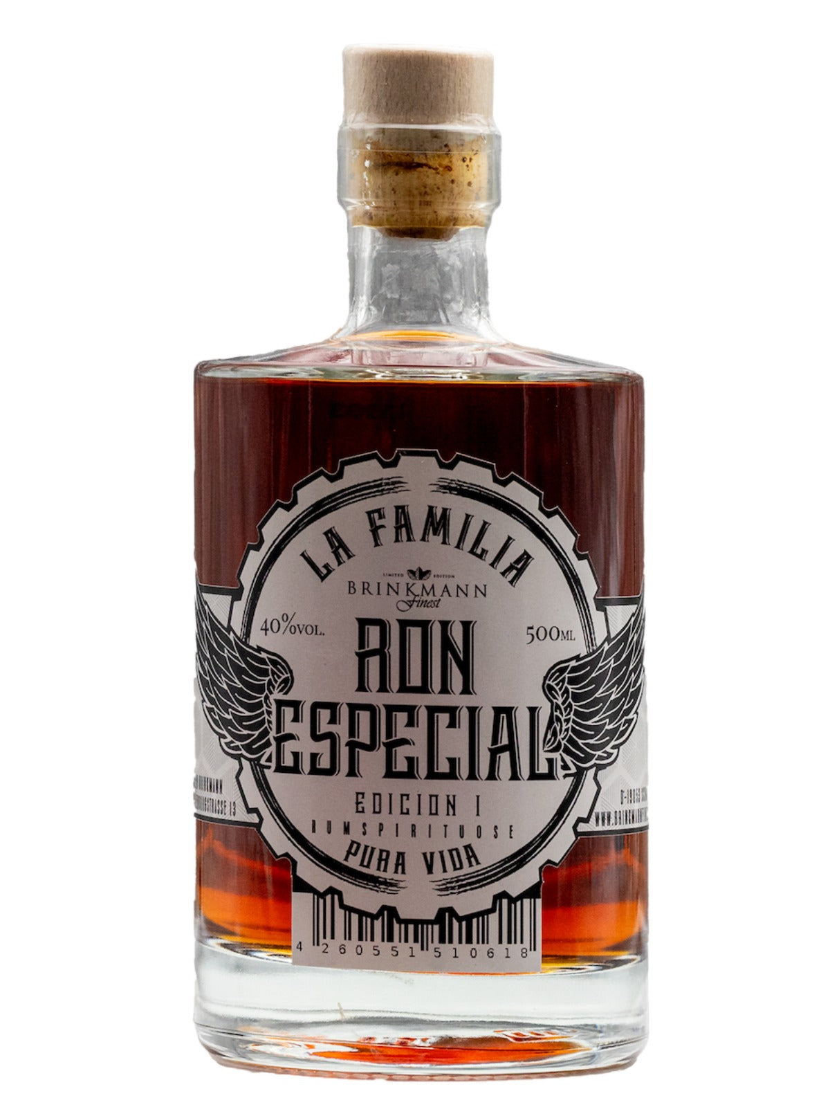 Brinkmann Finest La Familia Ron Especial Edición I Rum-Spirituose 40% Vol. 0,5l