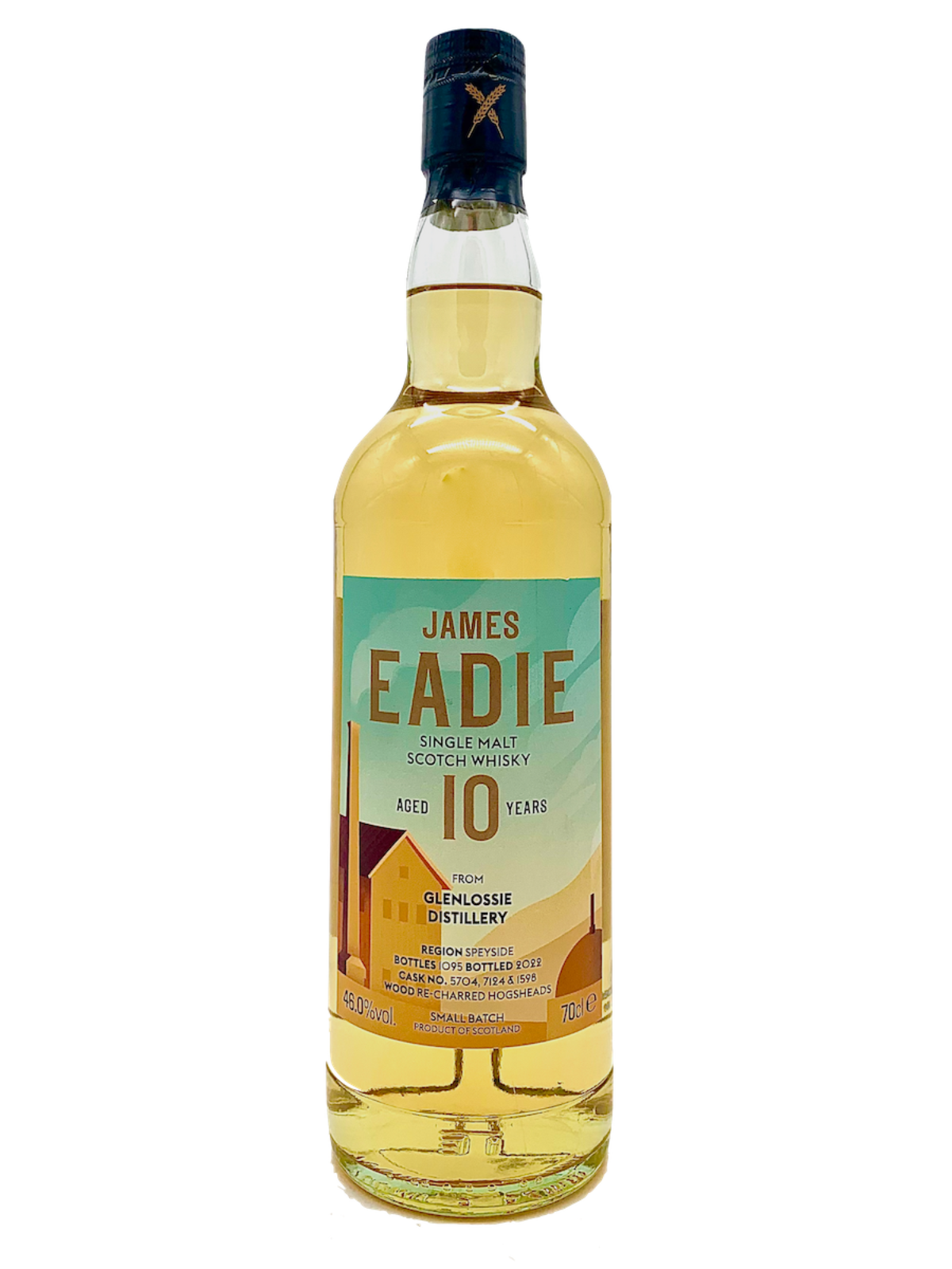 James Eadie Glenlossie 10 Jahre Speyside Single Malt Small Batch 46% Vol. 0,7l