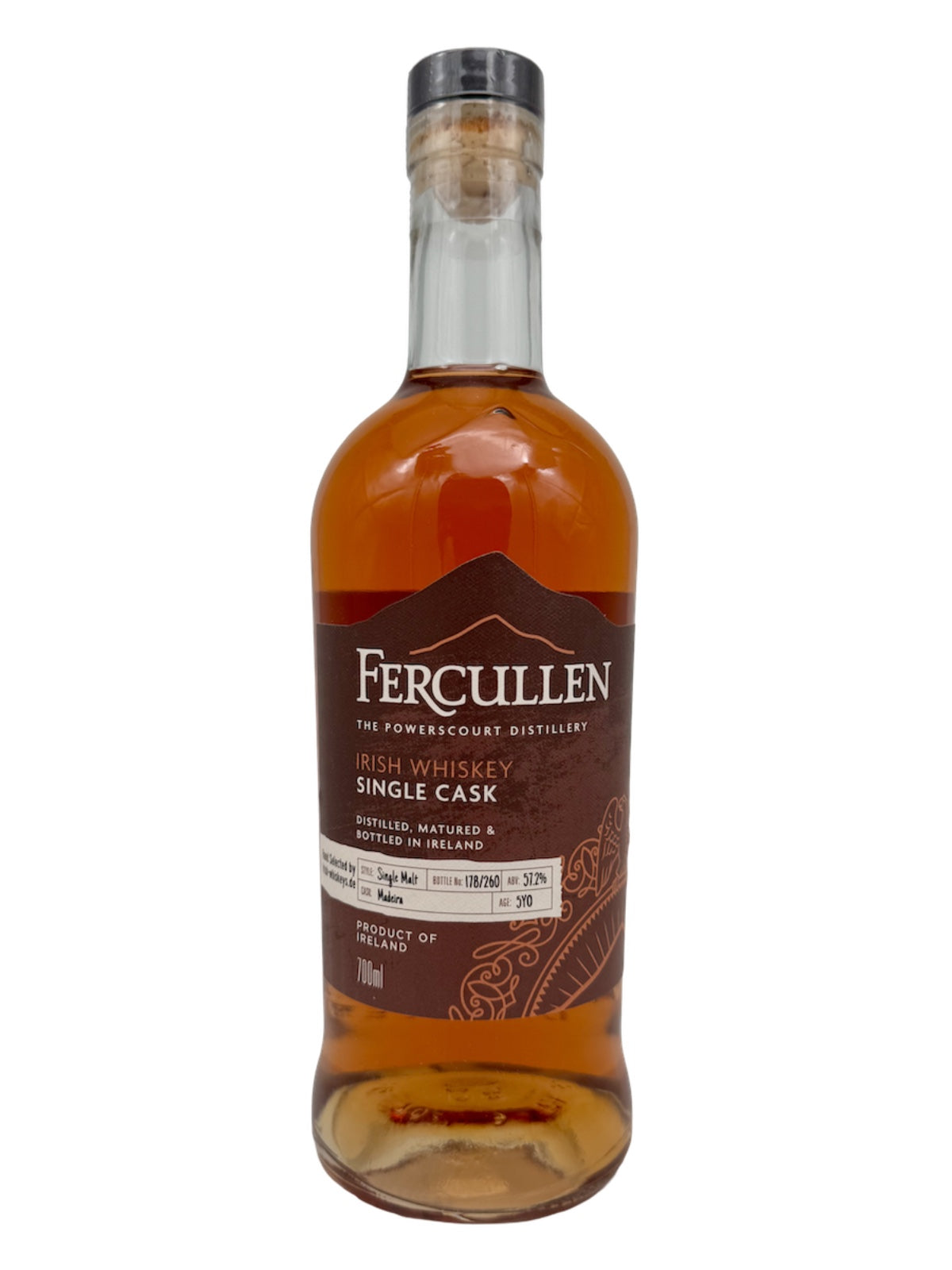Fercullen Single Cask 5 Jahre Madeira Cask Finish Irish Whiskey 57,2% Vol. 0,7l