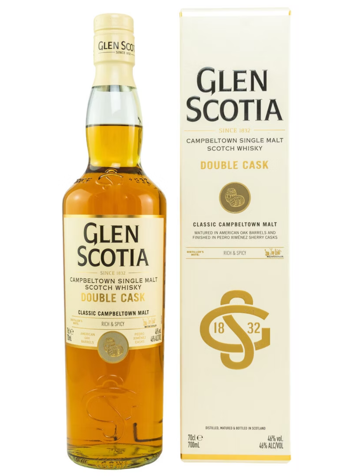 Glen Scotia Double Cask PX Finish Campbeltown Single Malt 46% Vol. 0,7l