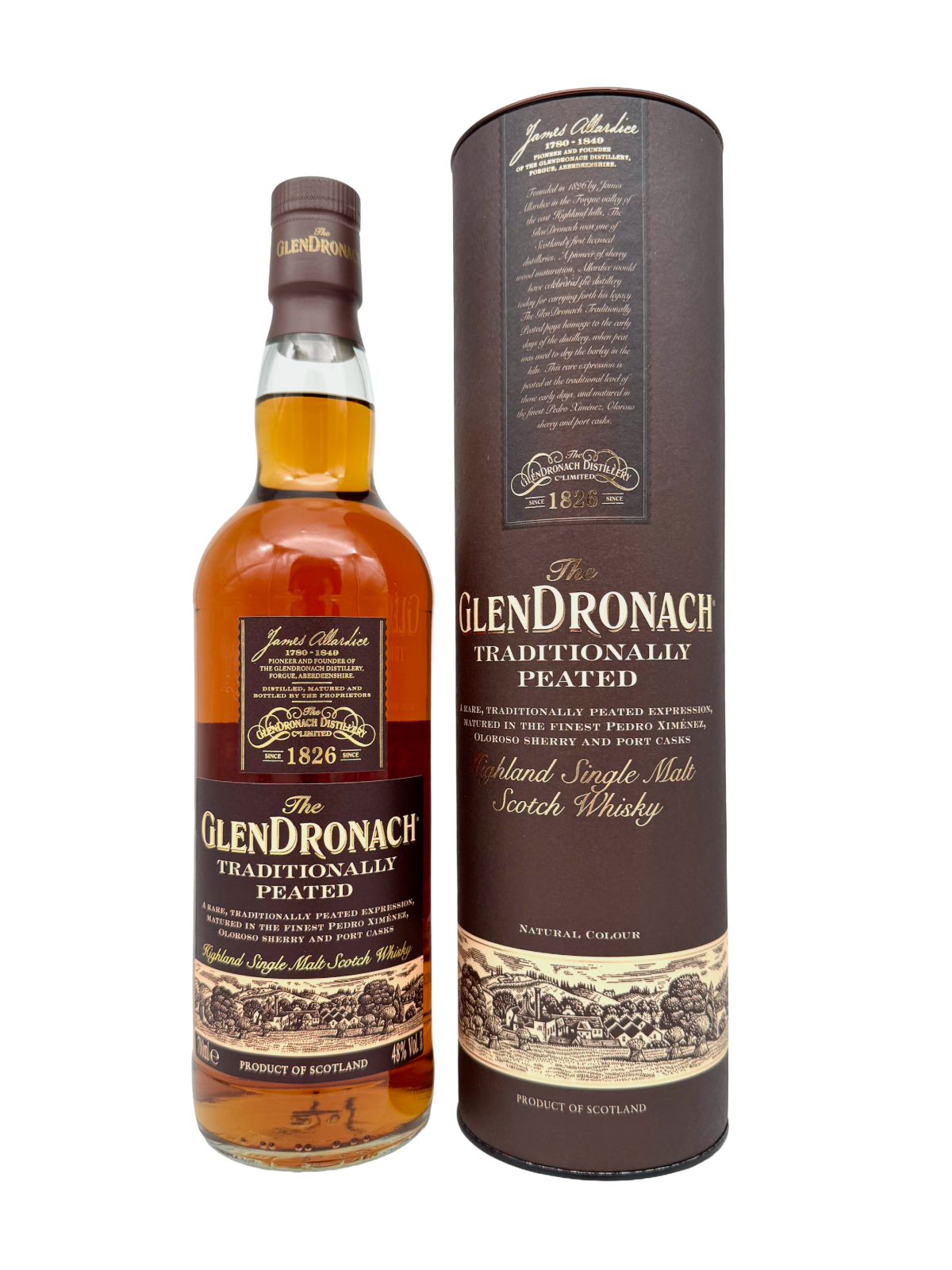 GlenDronach Traditionally Peated Highland Single Malt 43% Vol 0,7l