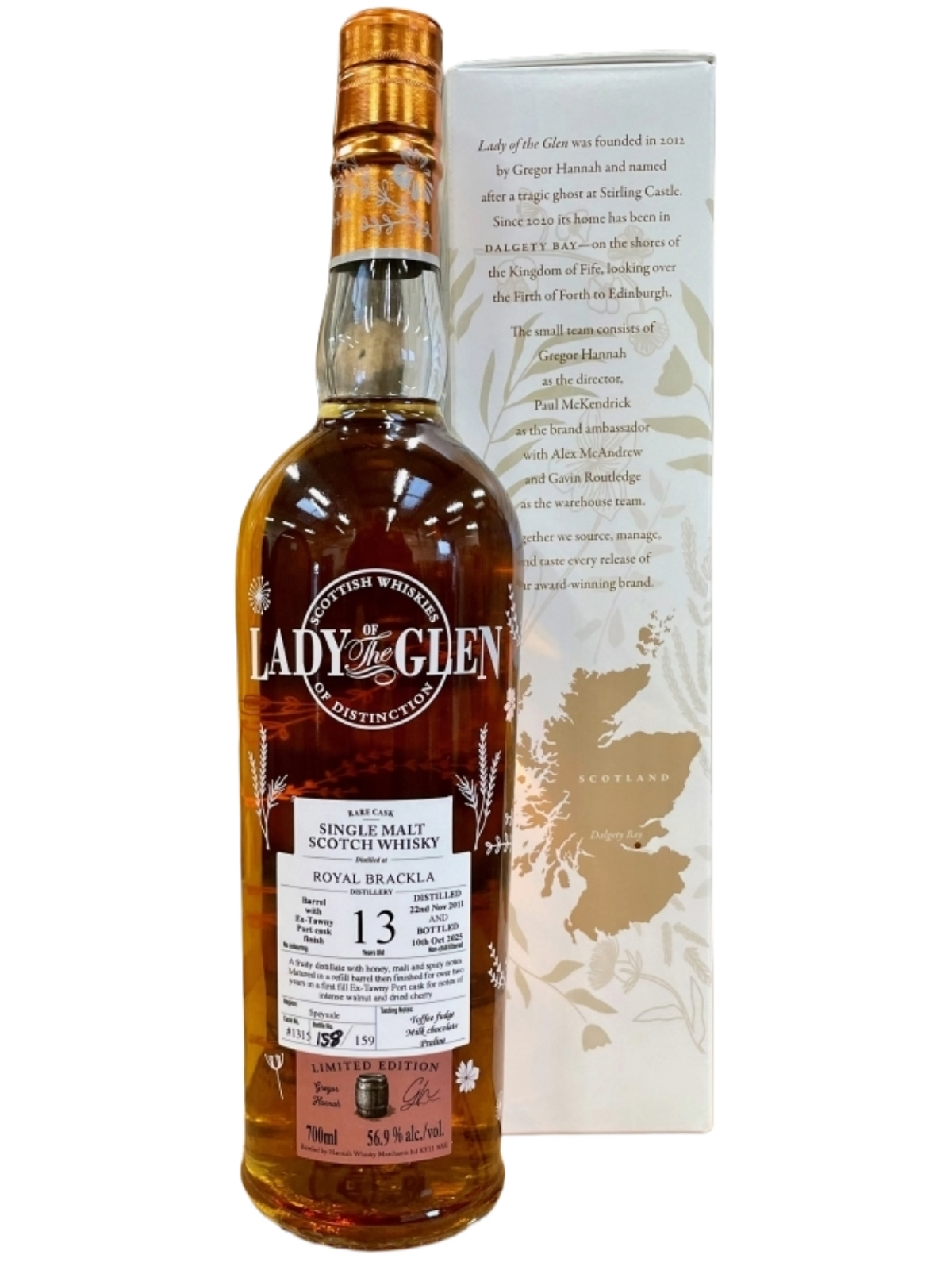 Lady of the Glen Royal Brackla 13 Jahre Tawny Port Finish 56,9% Vol. 0,7l