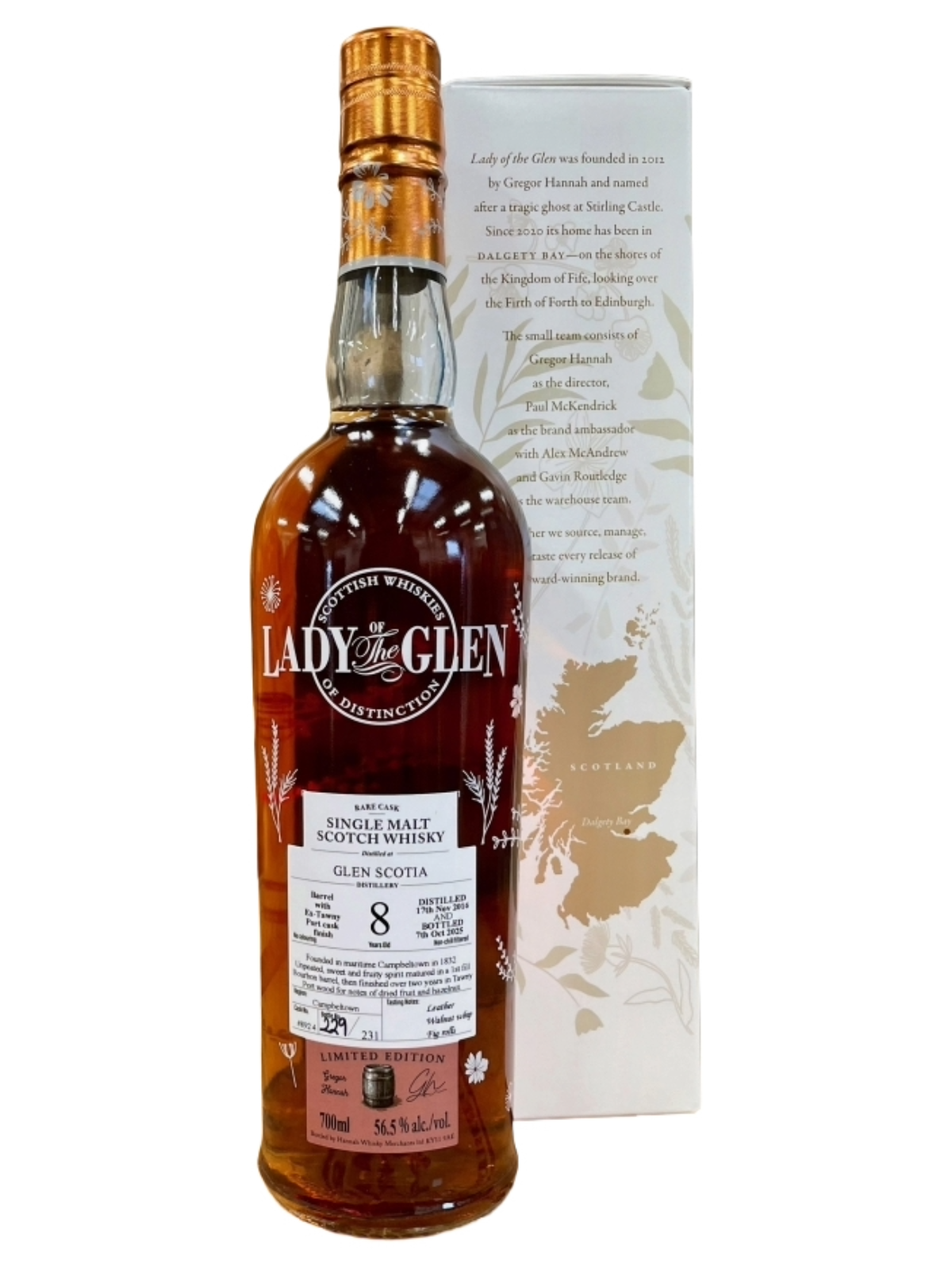 Lady of the Glen Glen Scotia 8 Jahre Tawny Port Finish 56,5% Vol. 0,7l