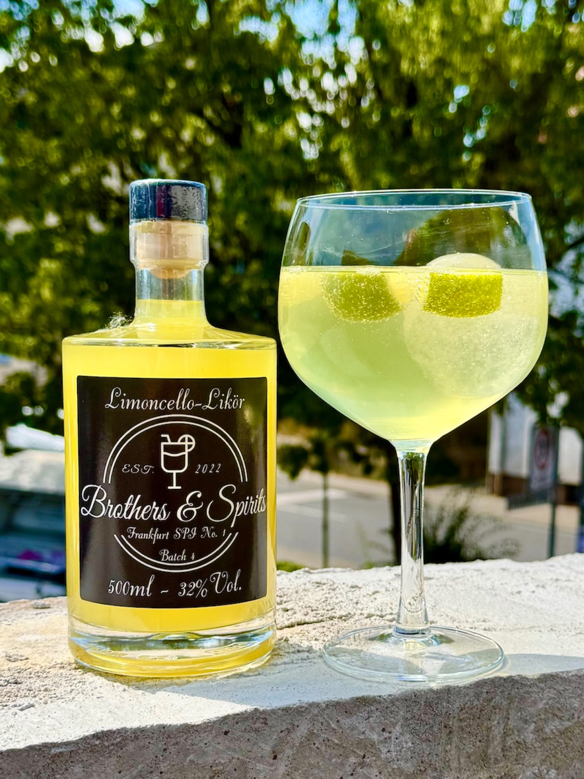 Brothers & Spirits Frankfurt SPI No. 1 Limoncello Likör Batch #4 32% Vol. 0,5l