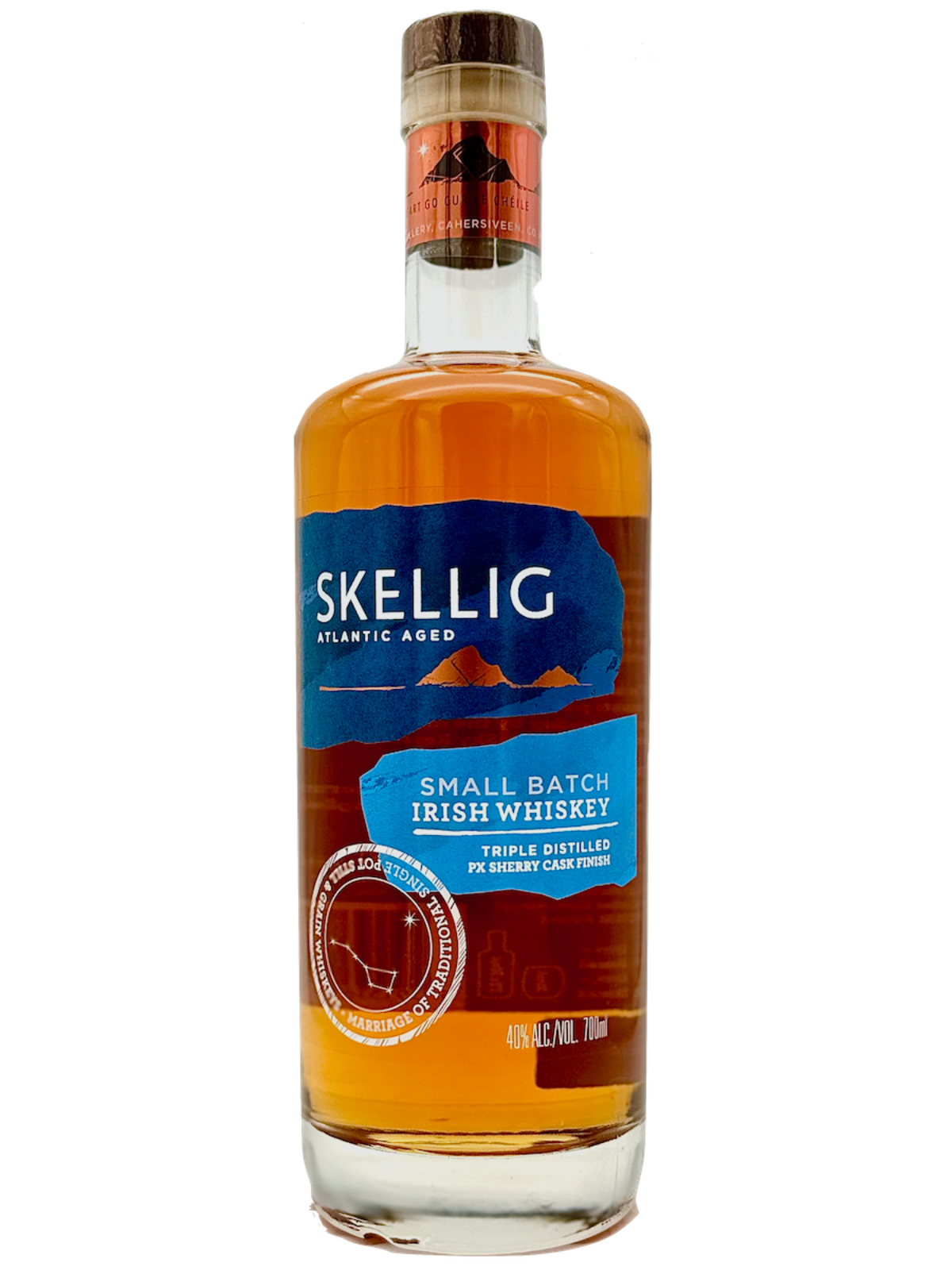 Skellig Small Batch Irish Blended Whiskey PX Cask Finish 40% Vol. 0,7l