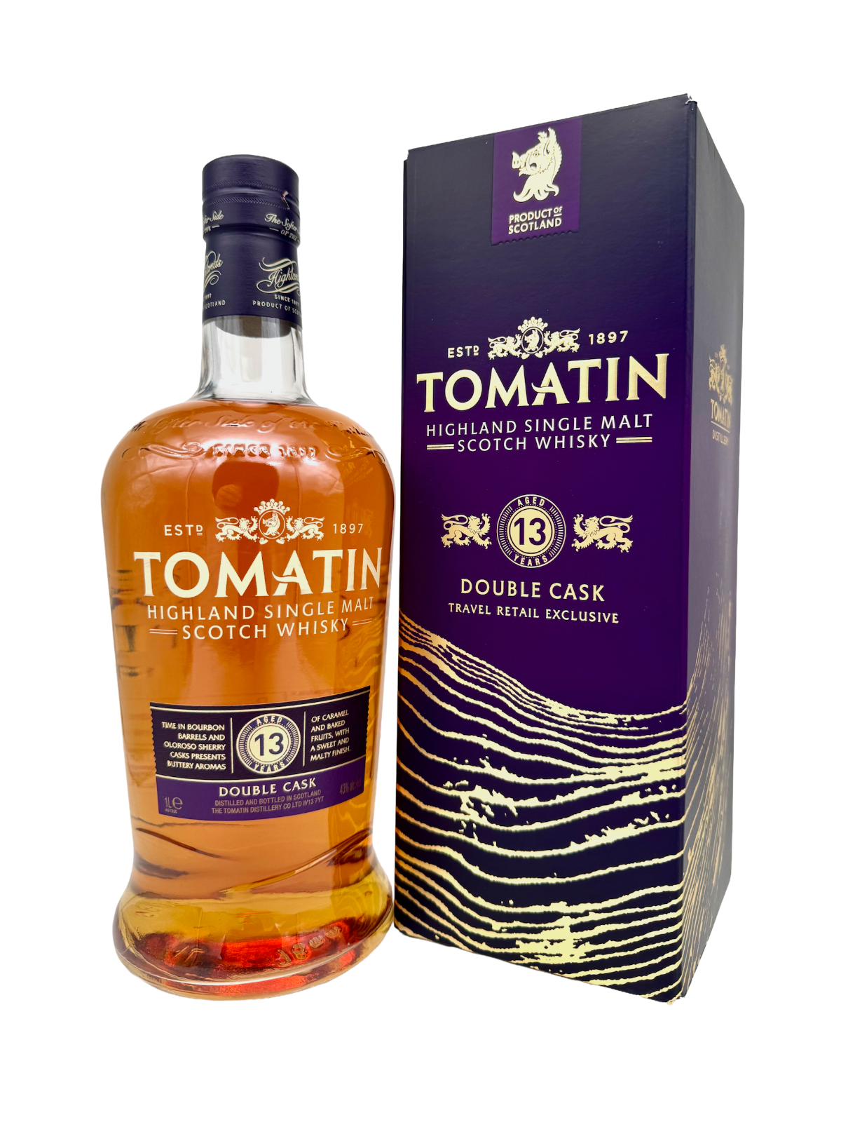 Tomatin 13 Jahre Double Cask Travel Retail Edition 43% Vol. 1l