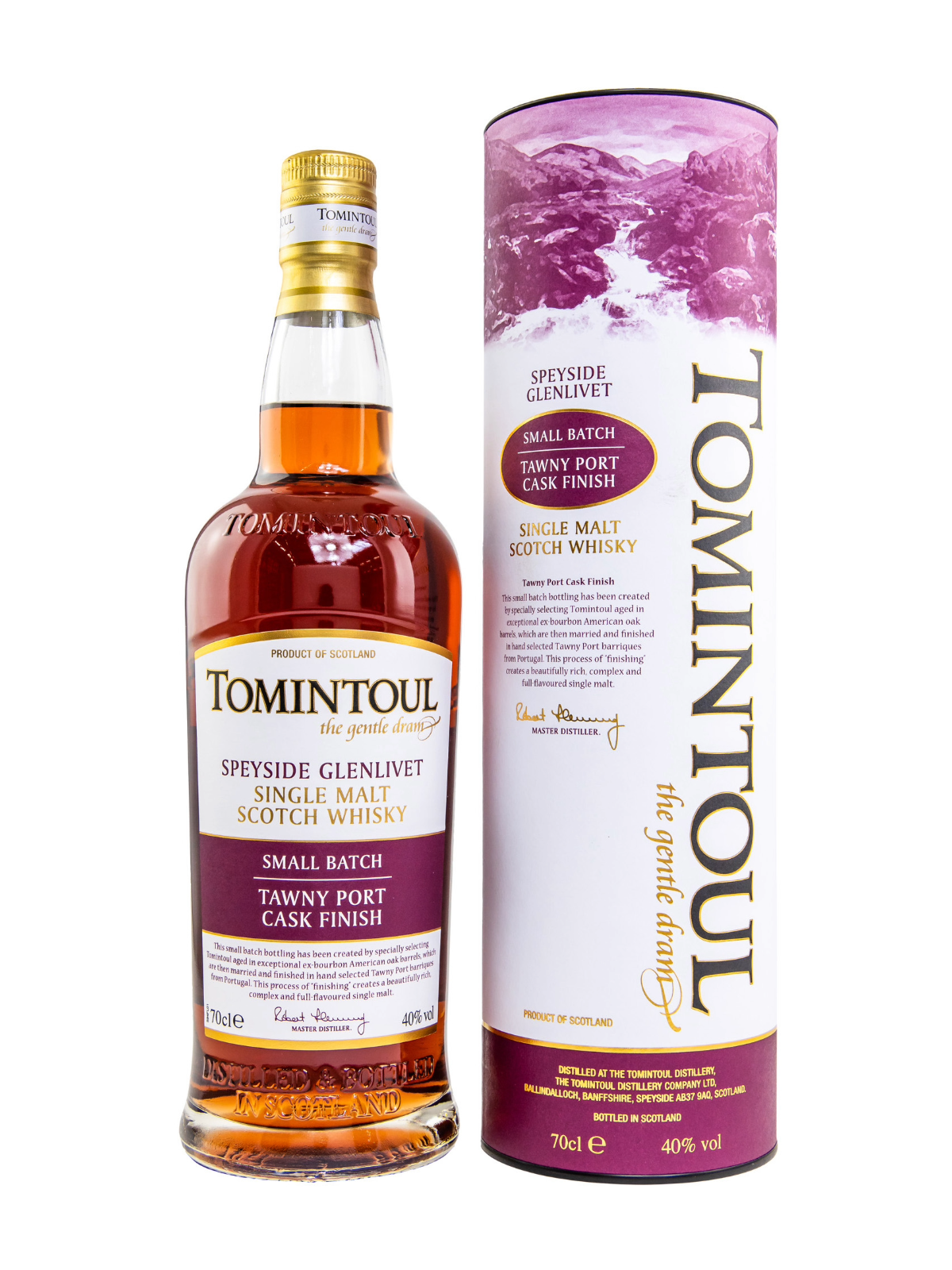 Tomintoul Tawny Port Cask Finish Speyside Single Malt Small Batch 40% Vol. 0,7l