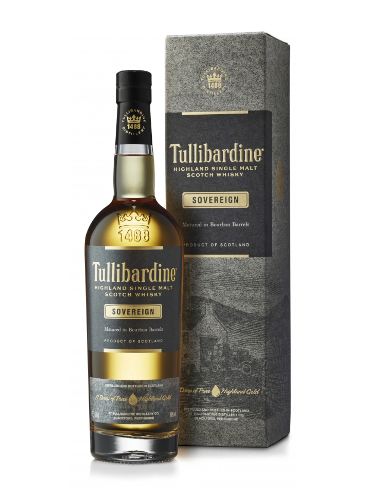 Tullibardine Sovereign Bourbon Cask Highland Single Malt 43% Vol. 0,7l