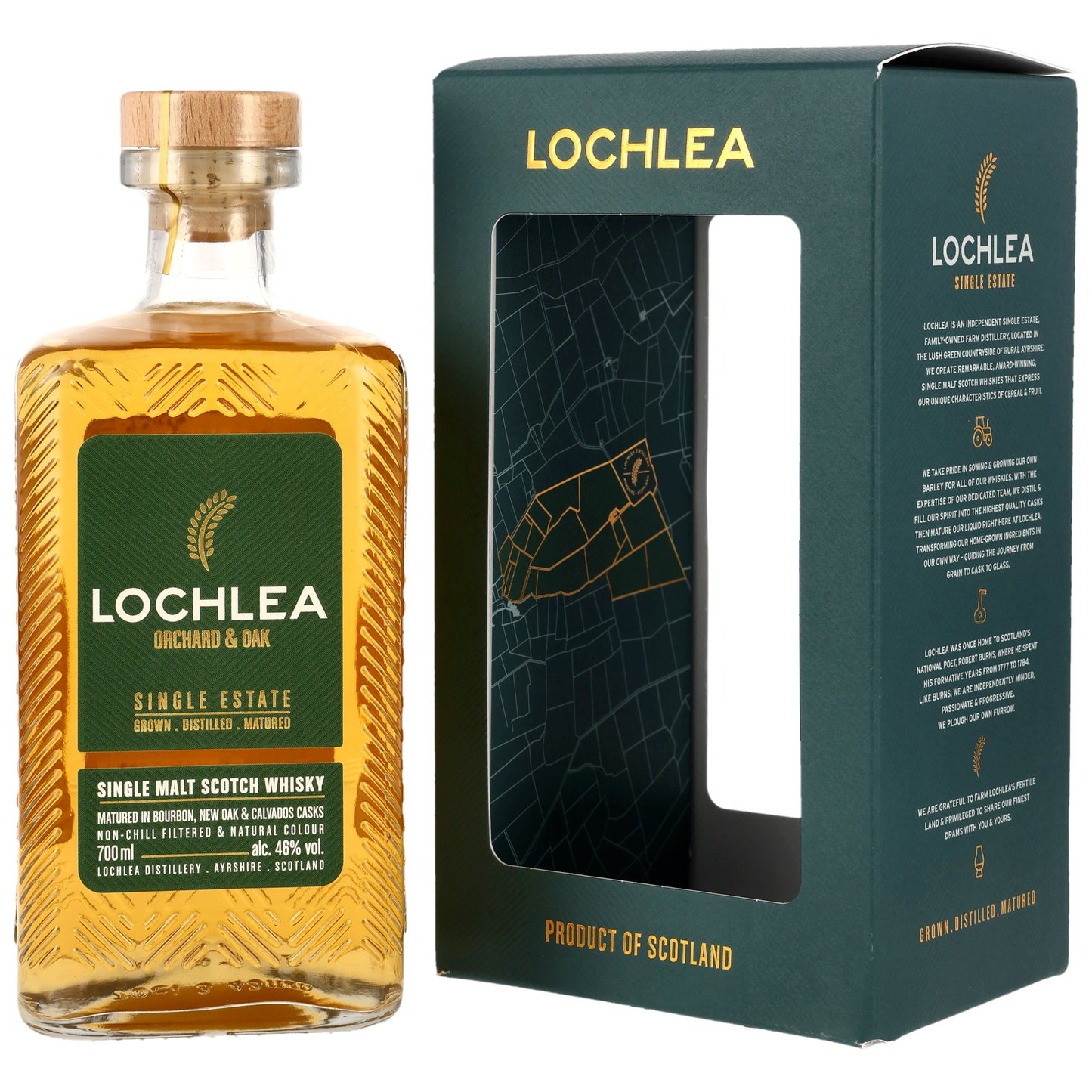 Lochlea Orchard & Oak Single Estate Single Malt 46% Vol. 0,7l