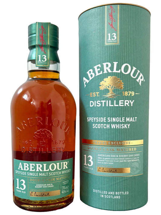 Aberlour 13 Jahre Travel Exclusive Double Cask Speyside Single Malt 40% Vol. 0,7l