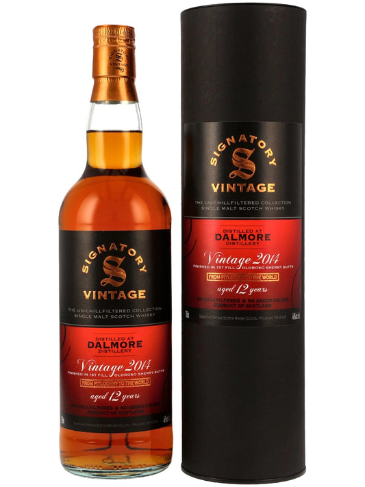Dalmore 2014/2026 12 Jahre Signatory Vintage Un-Chillfiltered 1st Fill Oloroso Sherry Butts Finish 0,7l