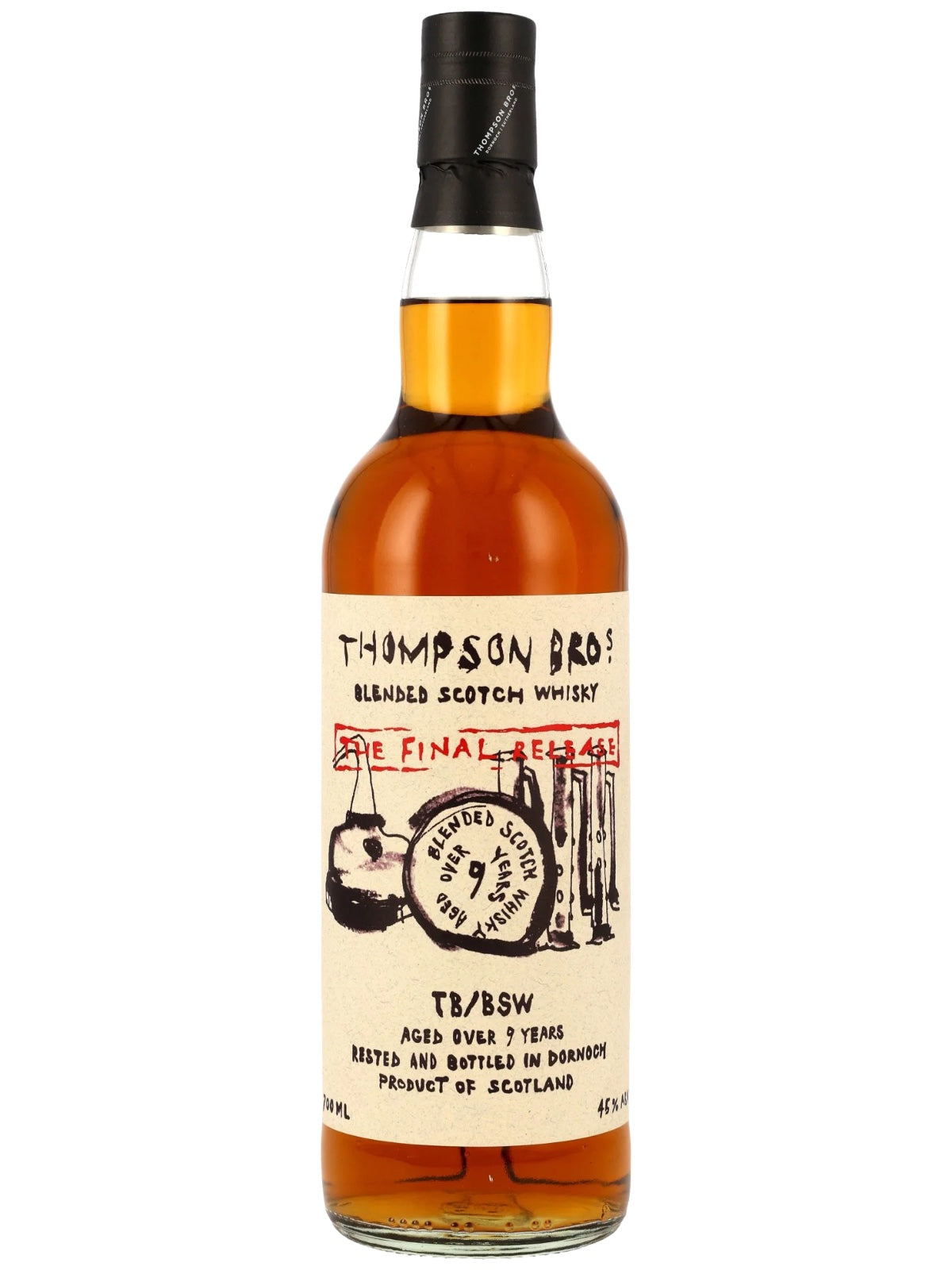 Thompson Bros. TB/BSW Blended Scotch Whisky 9 Years The Final Release