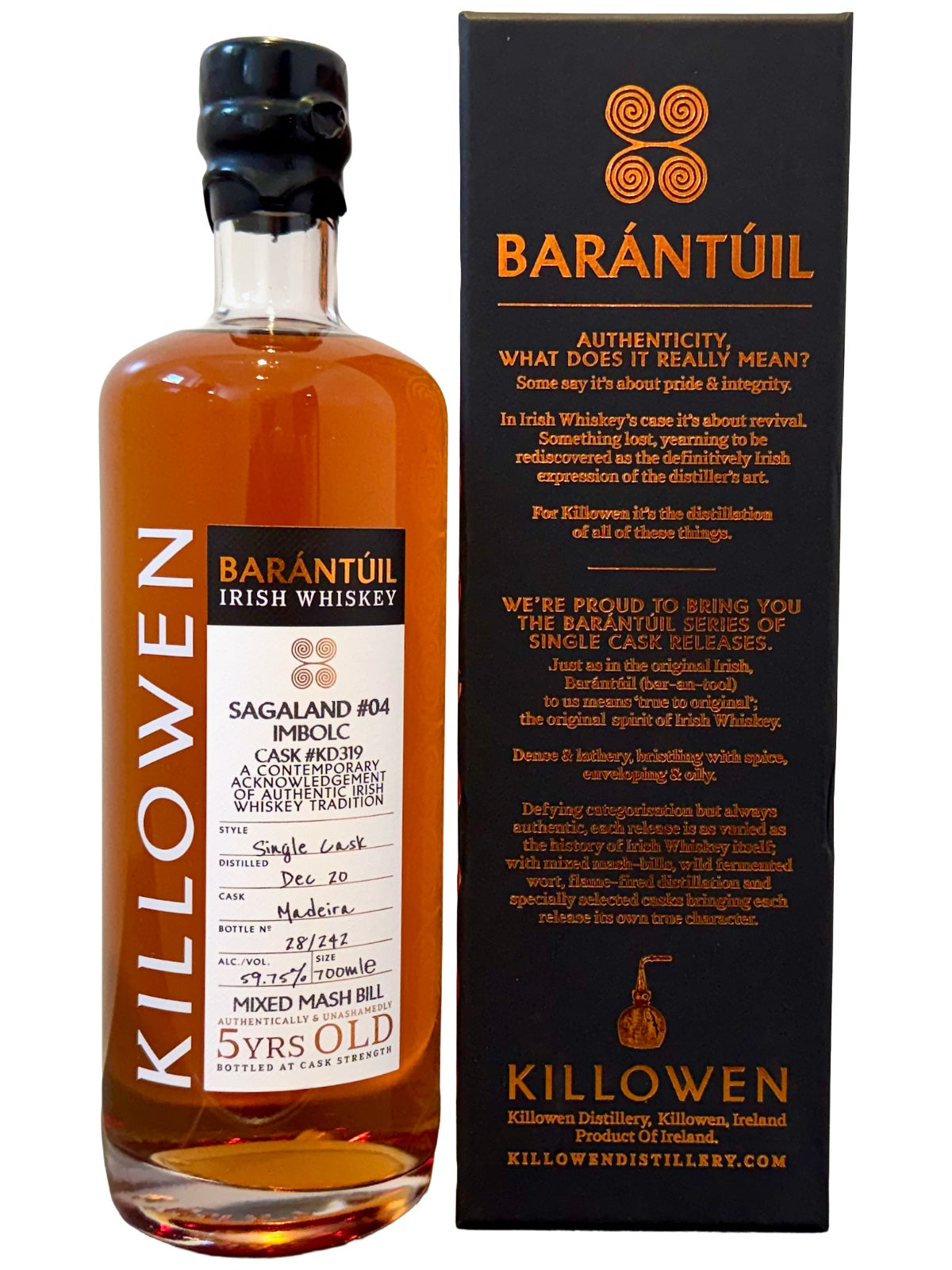 Killowen Barántúil Sagaland #04 Imbolc Cask #KD319 Single Cask Irish Whiskey 0,7l 59,75% Vol.