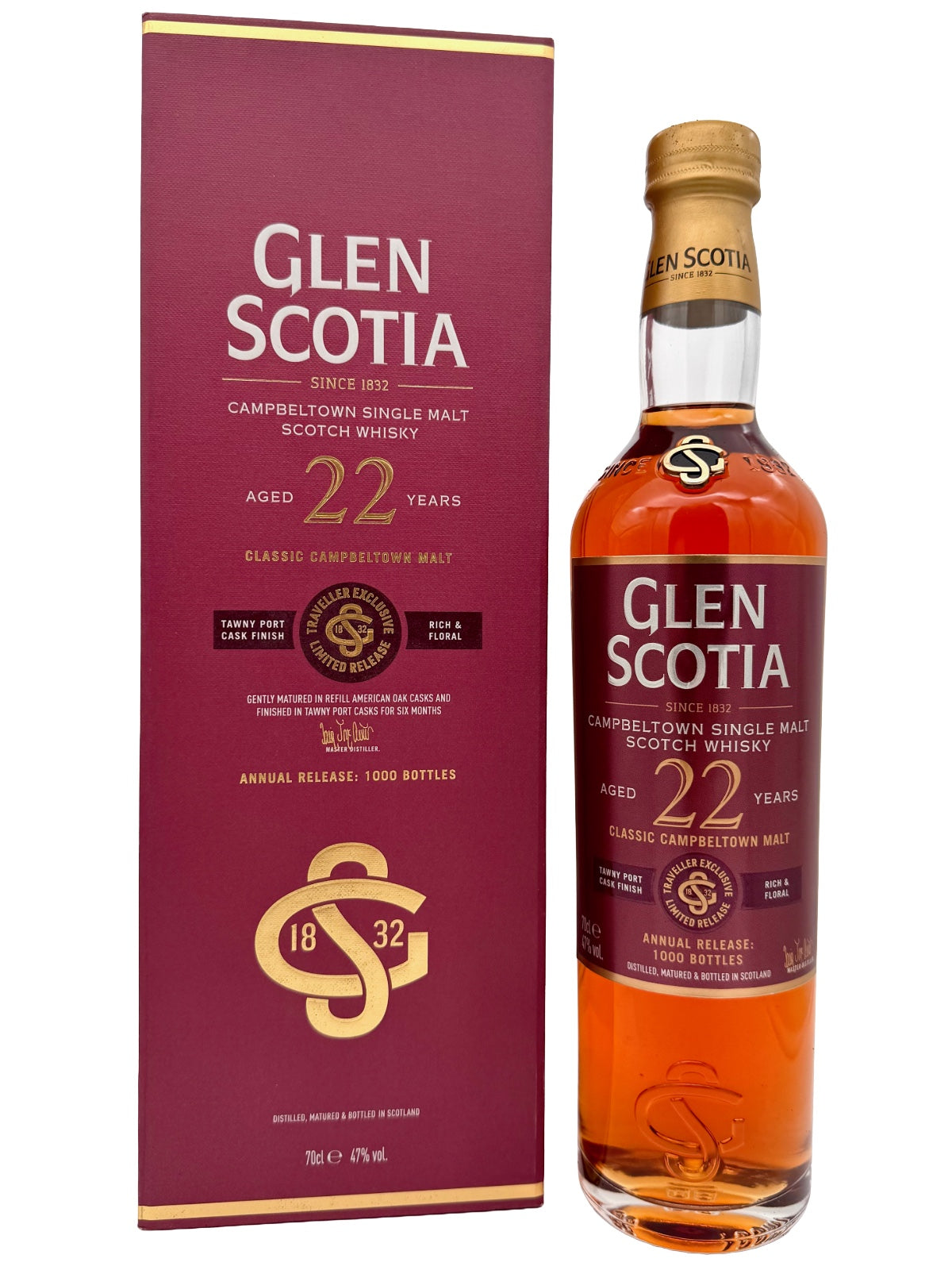 Glen Scotia 22 Jahre Tawny Port Cask Finish Traveller Exclusive