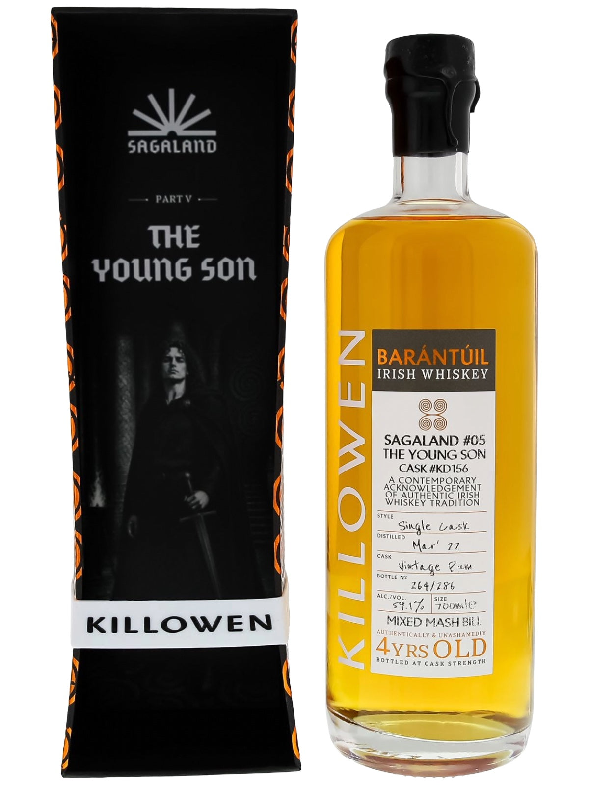 Killowen Barántúil Sagaland #05 The Young Son Single Cask Irish Whiskey 0,7l mit Geschenkverpackung