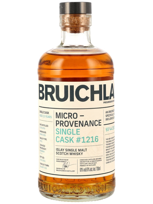 Bruichladdich Micro-Provenance Single Cask #1216 13 Jahre 0,7l Vorderseite