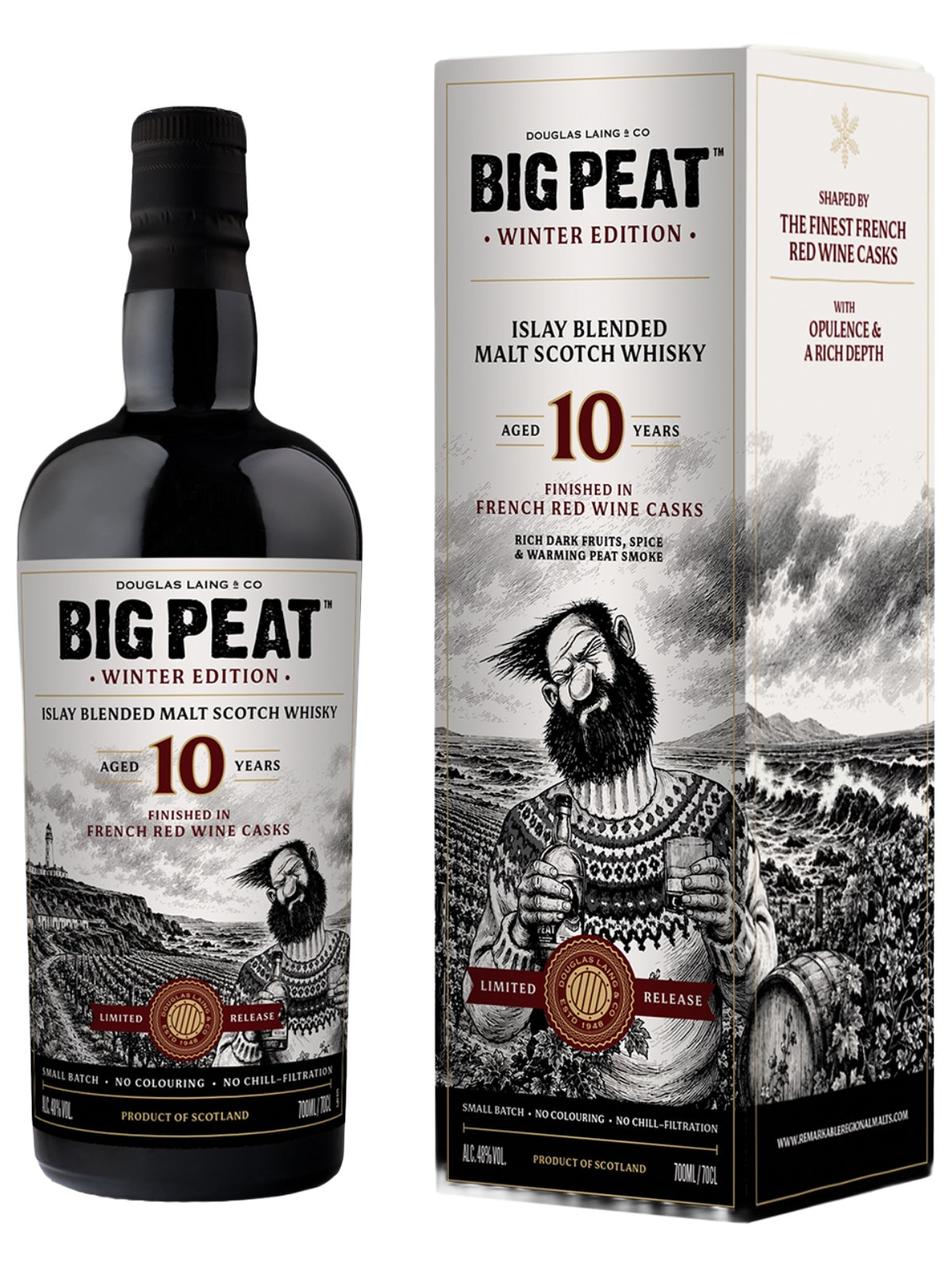 Big Peat 10 Jahre Winter Edition 2026 Islay Blended Malt 0,7l mit Geschenkbox