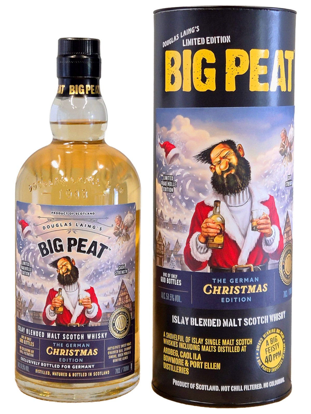 Big Peat The German Christmas Edition Frau Holle Islay Blended Malt 0,7l mit Geschenkdose