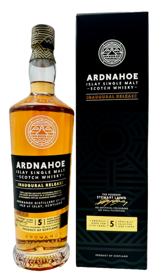 Ardnahoe 5 Jahre Inaugural Release Islay Single Malt 50% Vol. 0,7l