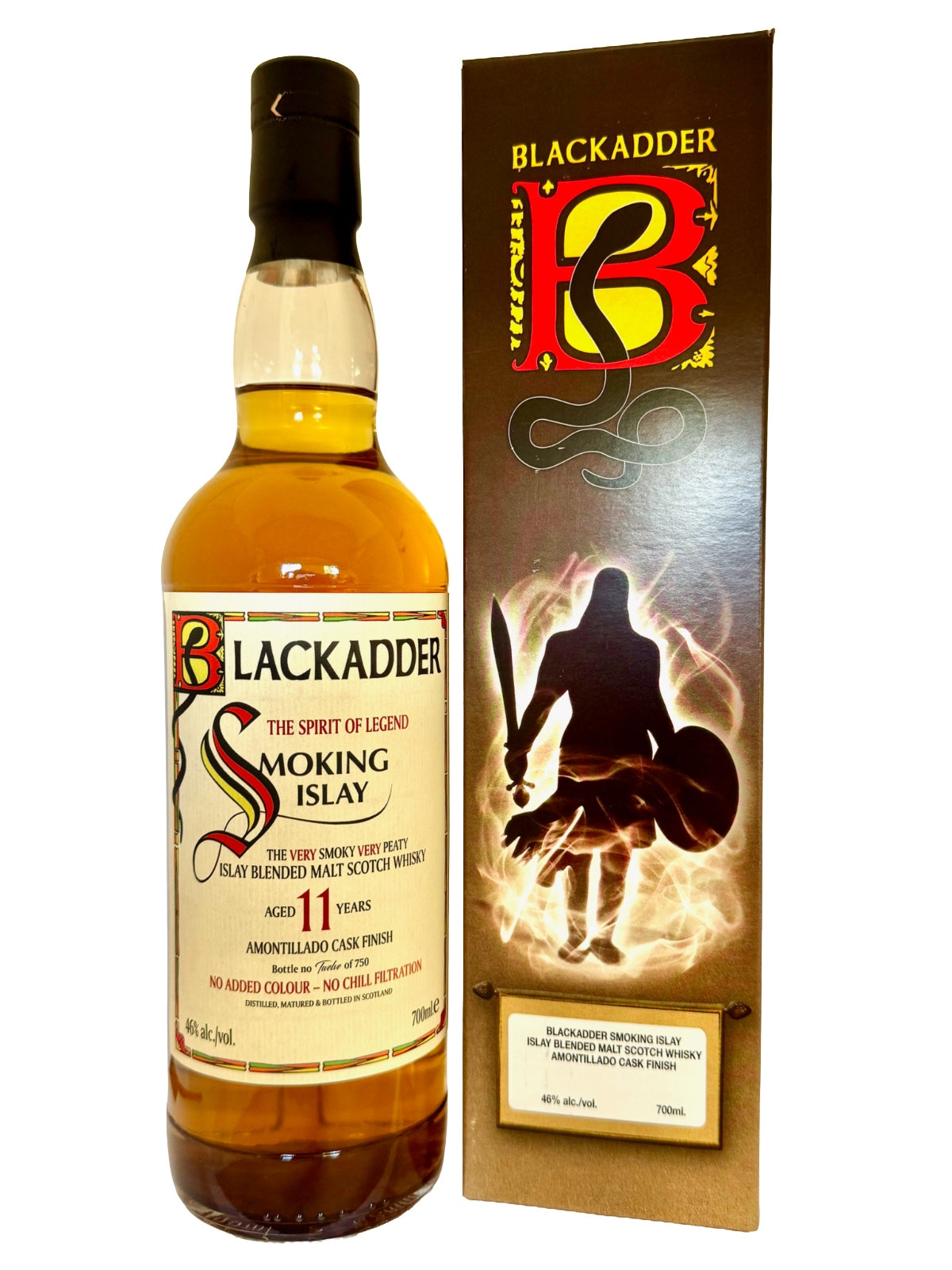 Blackadder Smoking Islay 11 Jahre Islay Blended Malt Scotch Whisky Amontillado Cask Finish 46% Vol. 0,7l