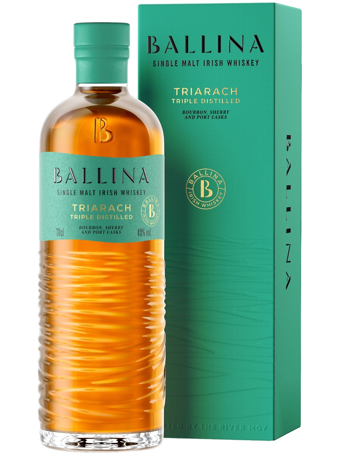 Ballina Triarach Triple Distilled Single Malt Irish Whiskey 43% Vol. 0,7l