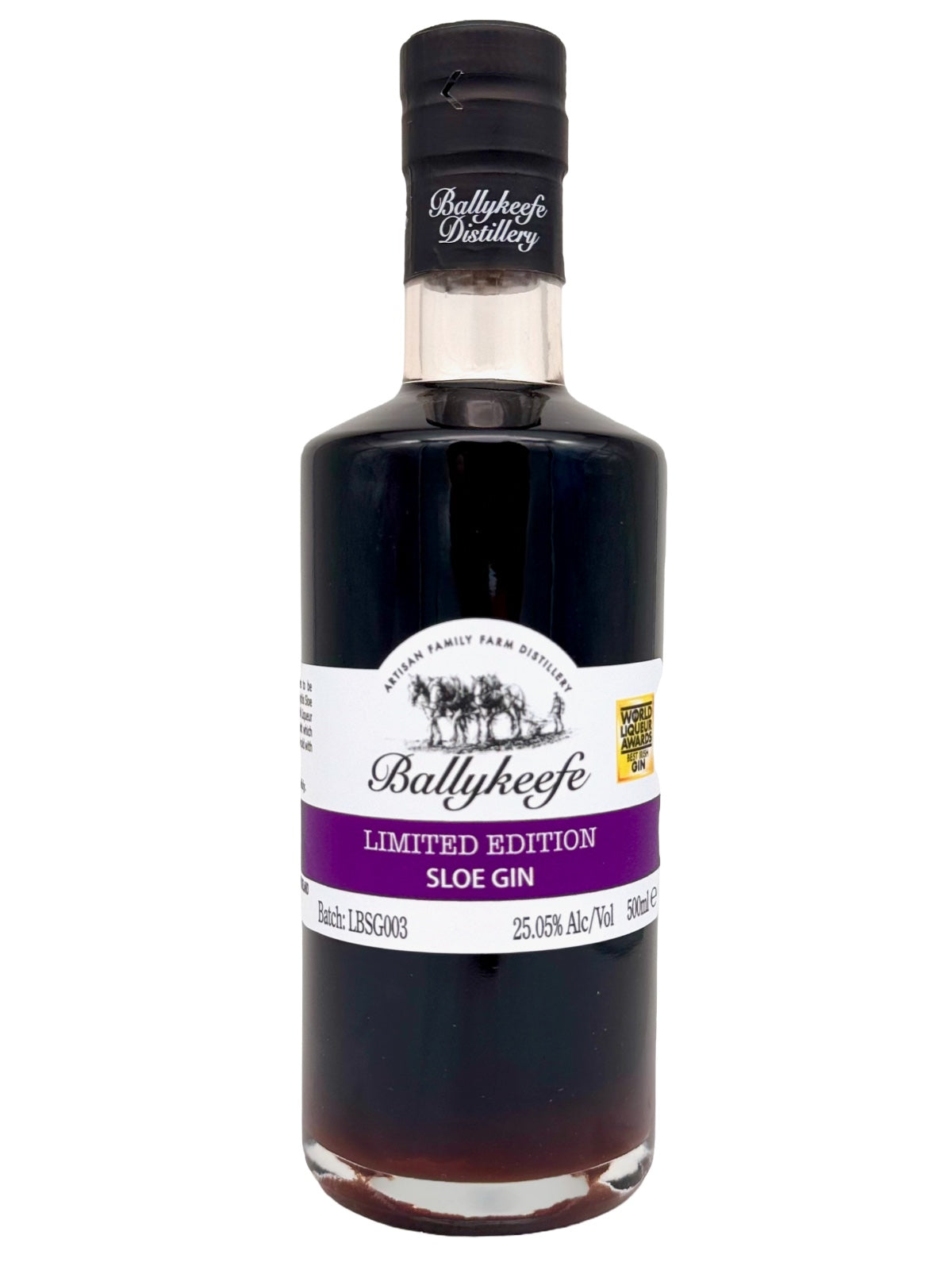Ballykeefe Sloe Gin Limited Edition, 25,05% Vol., 0,5l
