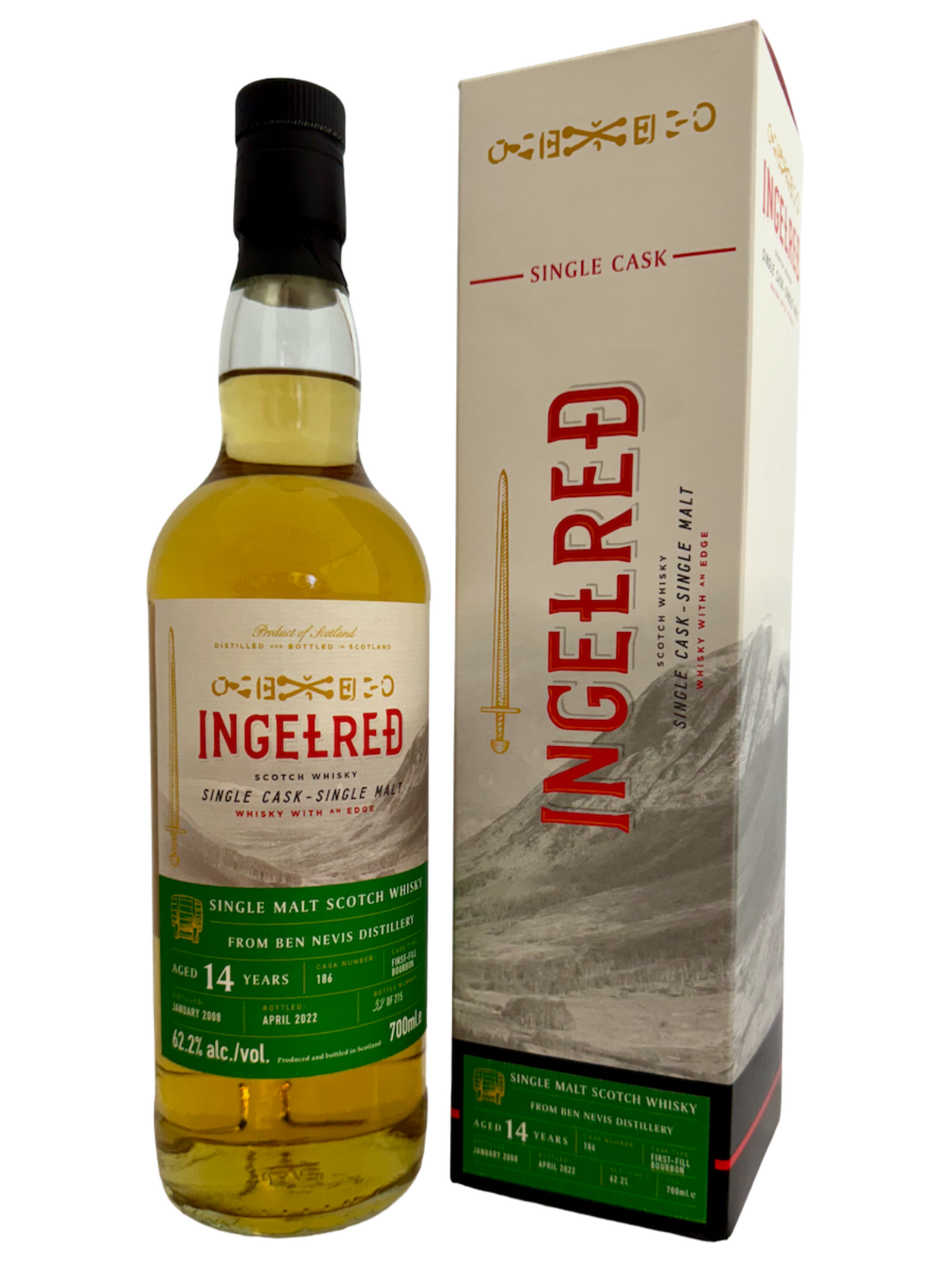 Ingelred Ben Nevis 14 Jahre 1st Fill Bourbon Cask 62,2% Vol. 0,7l