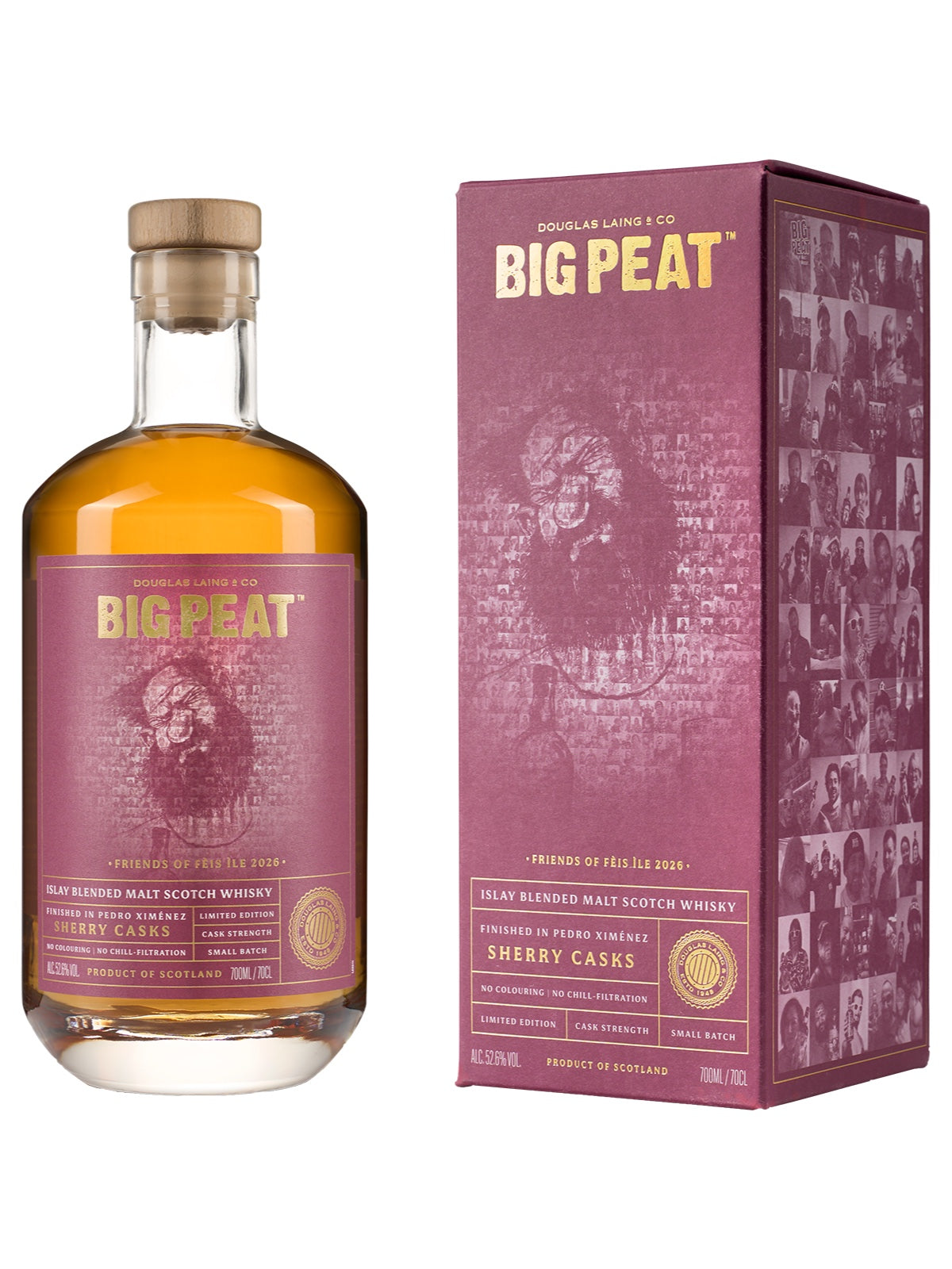 Big Peat Fèis Ìle 2026 PX Sherry Finish Islay Blended Malt Scotch Whisky 52,6% Vol. 0,7l