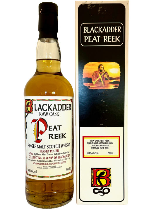 Blackadder Raw Cask Peat Reek 20 Jahre Highland Single Malt Scotch Whisky Refill Bourbon Cask 54,6% Vol. 0,7l