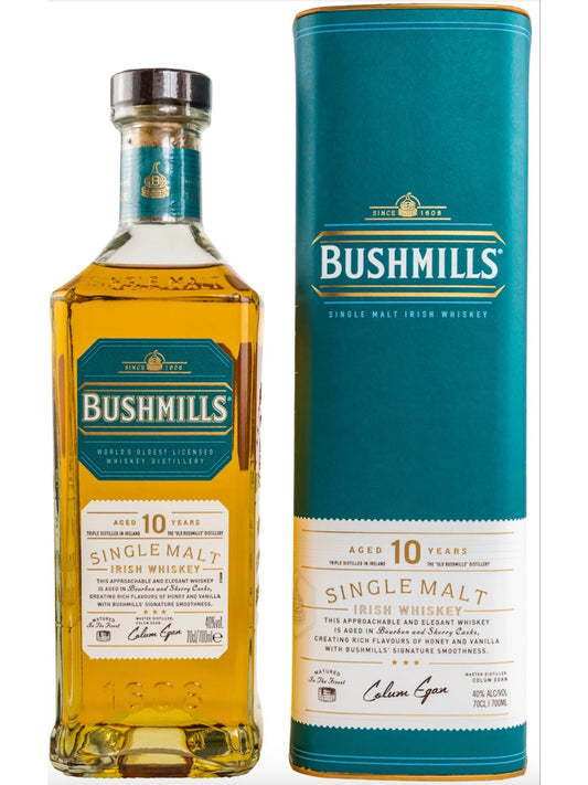 Bushmills 10 Jahre Irish Single Malt Whiskey 40% Vol. 0,7l