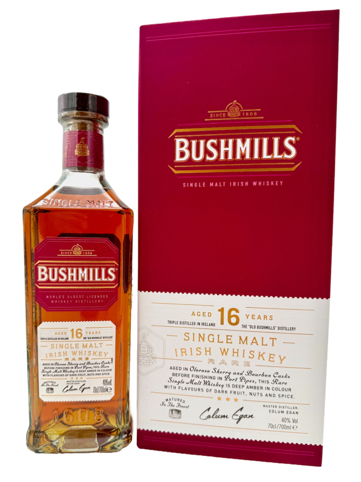 Bushmills 16 Jahre Three Wood Irish Single Malt Whiskey 40% Vol. 0,7l