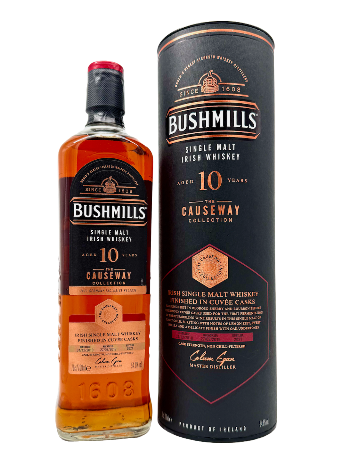 Bushmills Causeway Collection 10 Jahre Cuvée Cask 2010/2021 54,8% Vol. 0,7l
