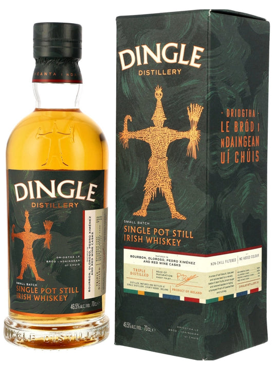Dingle Single Pot Still Irish Whiskey Bourbon, Oloroso, PX & Red Wine Casks 46,5% Vol. 0,7l