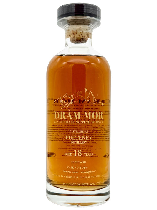 Dràm Mòr Pulteney 18 Jahre Highland Single Malt Scotch Whisky 1st Fill Oloroso Quarter Cask Finish 49,5% Vol. 0,7l