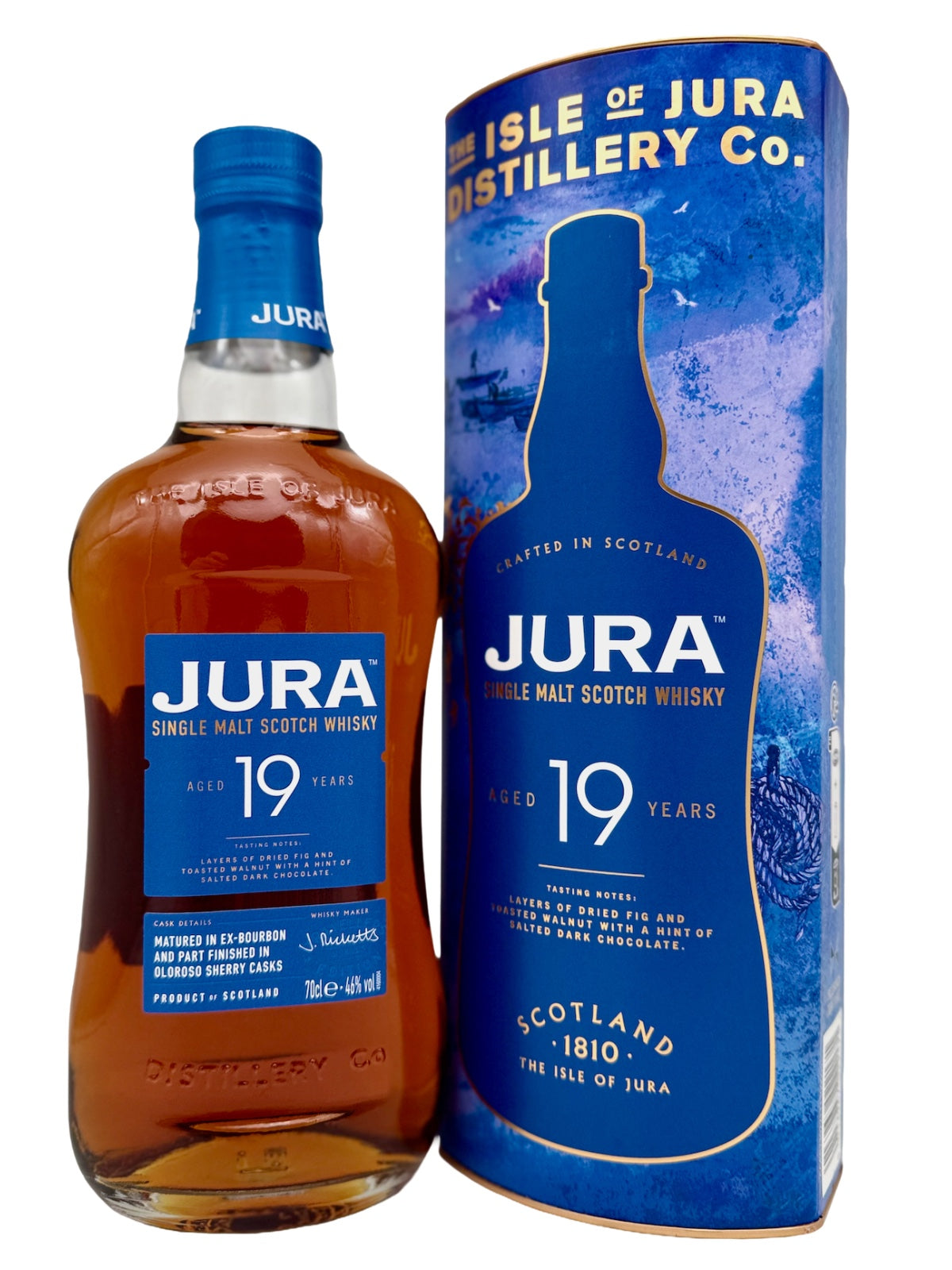 Jura 19 Jahre Bourbon & Oloroso Sherry Cask Finish Single Malt 46% Vol. 0,7l