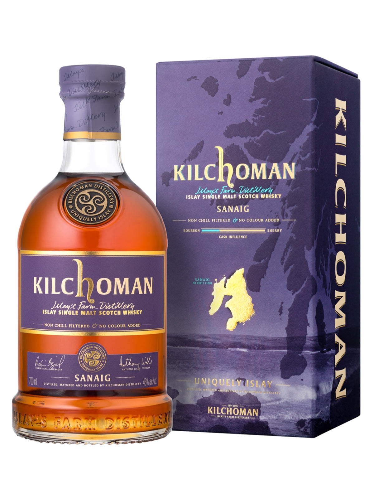Kilchoman Sanaig Islay Single Malt Whisky 46% Vol. 0,7l