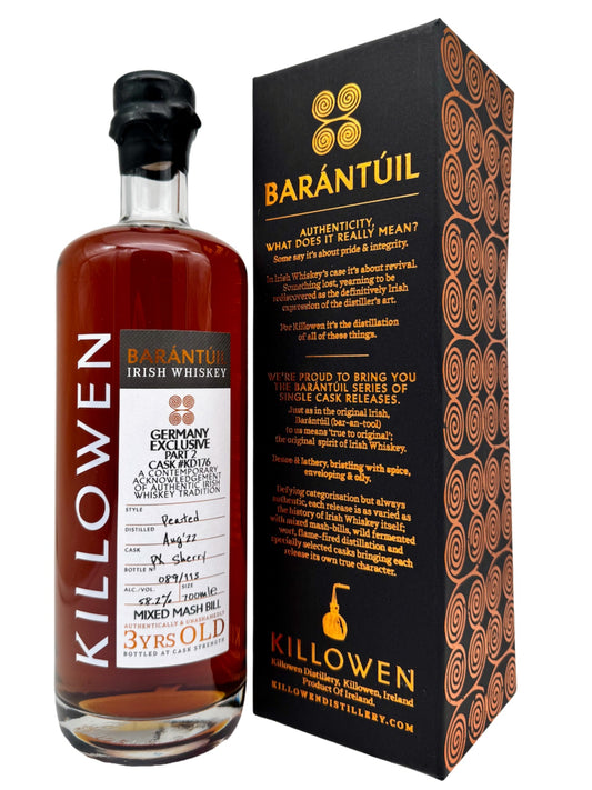 Killowen Barántúil Germany Exclusive No. 2 Cask #KD176 Irish Whiskey 58,2% Vol. 0,7l