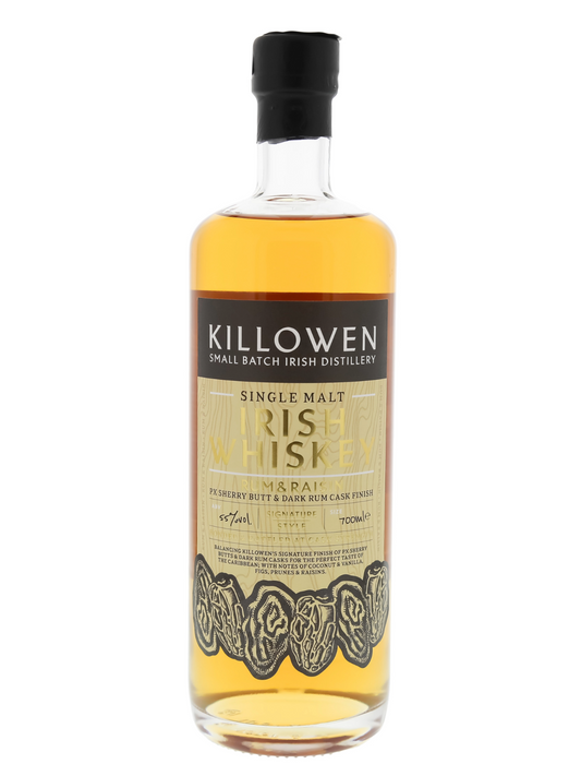 Killowen Rum & Raisin Irish Single Malt Whiskey PX & Dark Rum Cask Finish 55% Vol. 0,7l