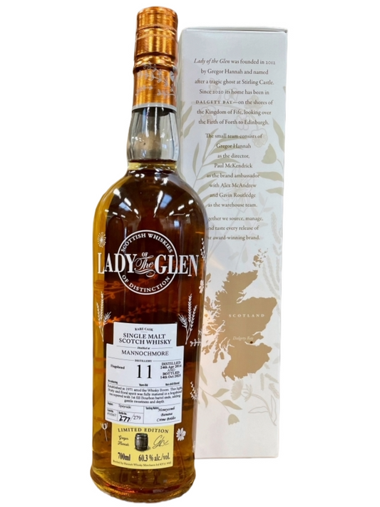Lady of the Glen Mannochmore 11 Jahre Bourbon Hogshead 60,3% Vol. 0,7l
