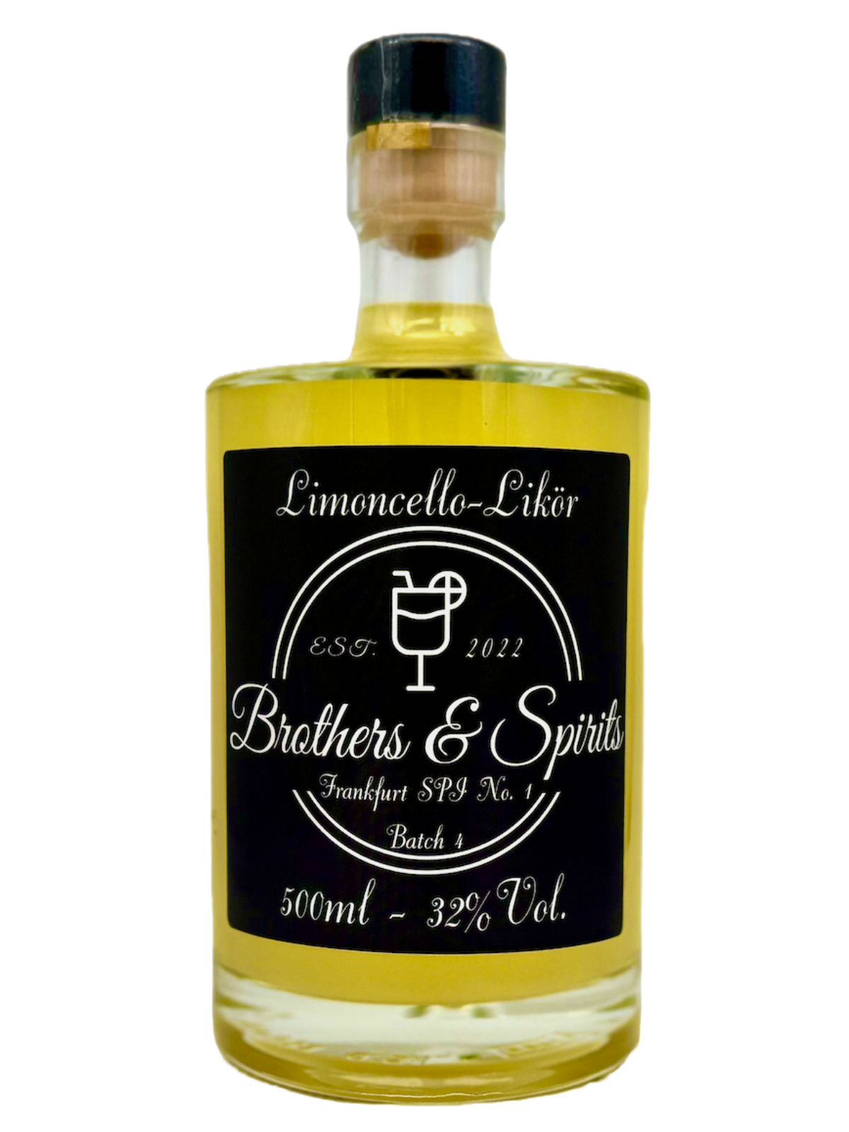 Brothers & Spirits Frankfurt SPI No. 1 Limoncello Likör Batch #4 32% Vol. 0,5l