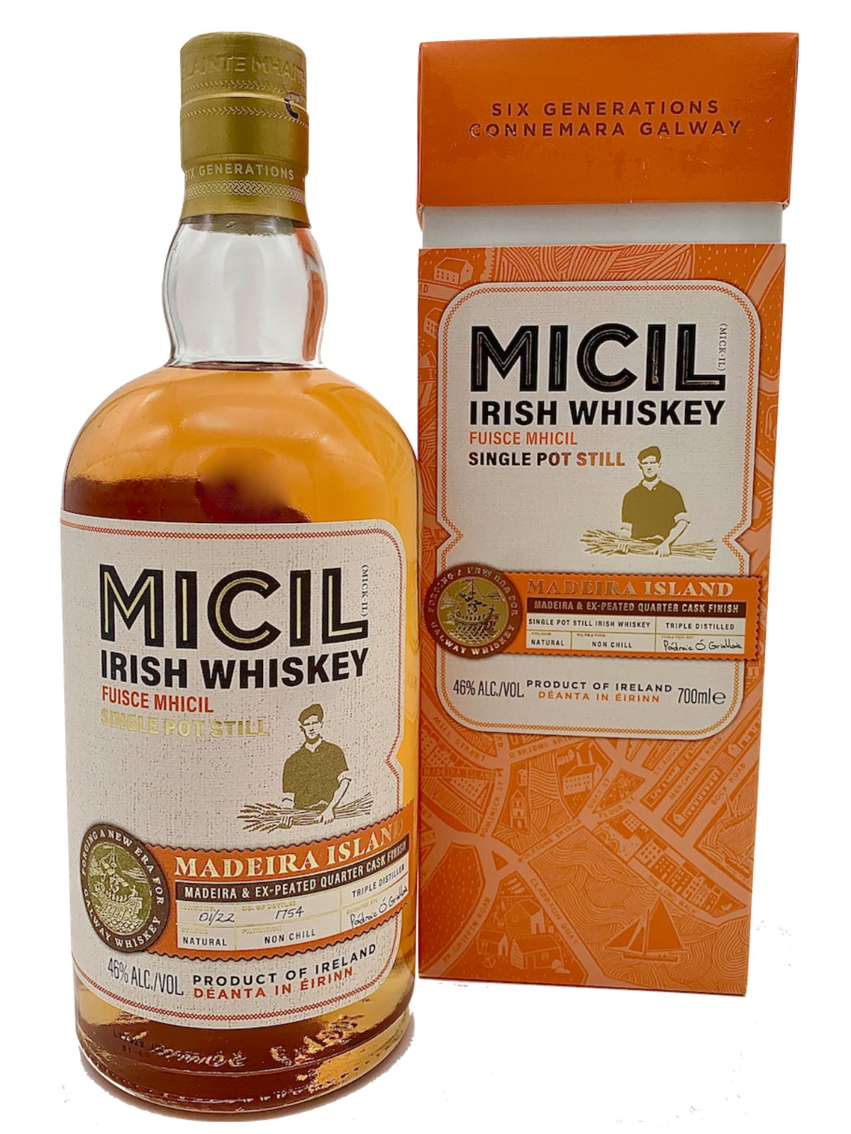 Micil Madeira Island Single Pot Still Irish Whiskey 46% Vol. 0,7l