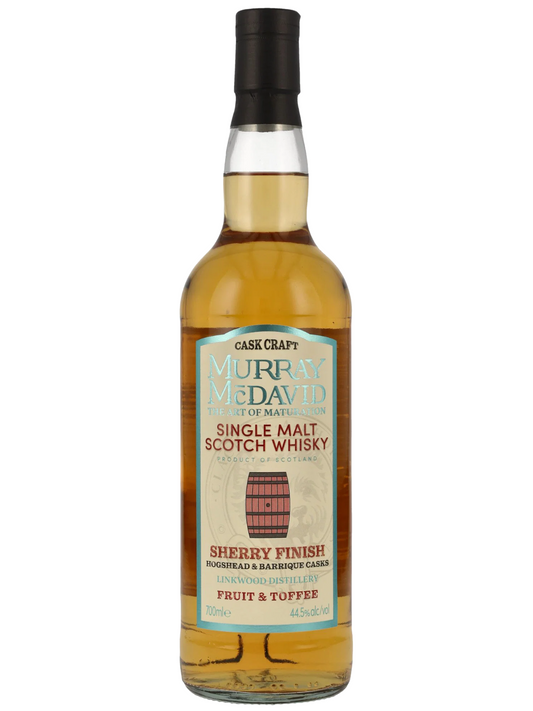 Murray McDavid Linkwood Distillery Cask Craft Sherry Finish Speyside Single Malt Scotch Whisky 44,9% Vol. 0,7l