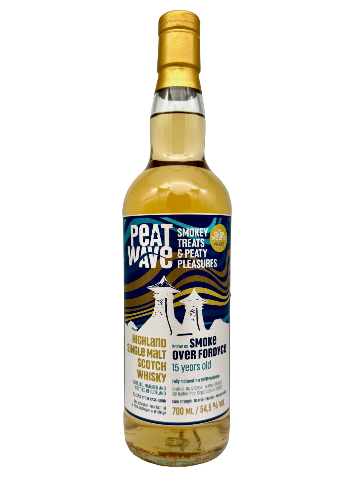 The Caskhound Peat Wave – Smoke over Fordyce 15yo Highland Single Malt Scotch Whisky 54,5% Vol. 0,7l