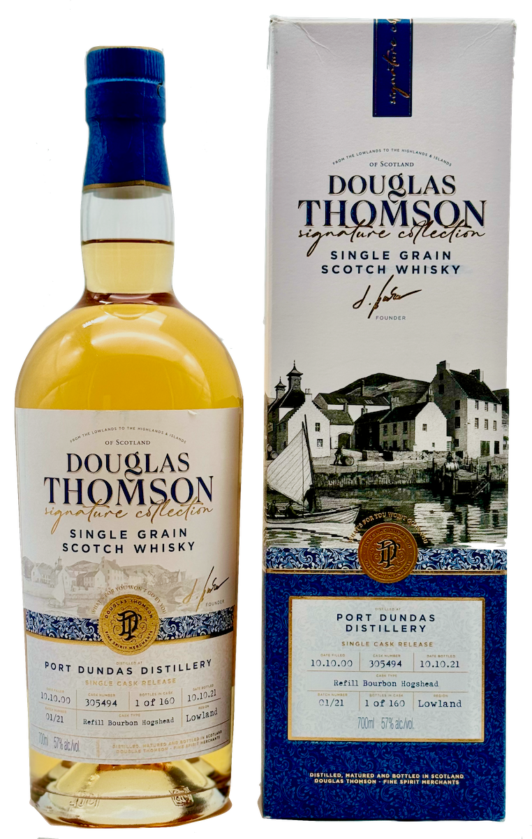 Douglas Thomson Port Dundas 2000/2021 21 Jahre Single Grain Single Cask 57% Vol 0,7l