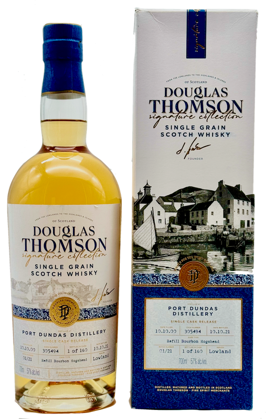 Douglas Thomson Port Dundas 2000/2021 21 Jahre Single Grain Single Cask 57% Vol 0,7l