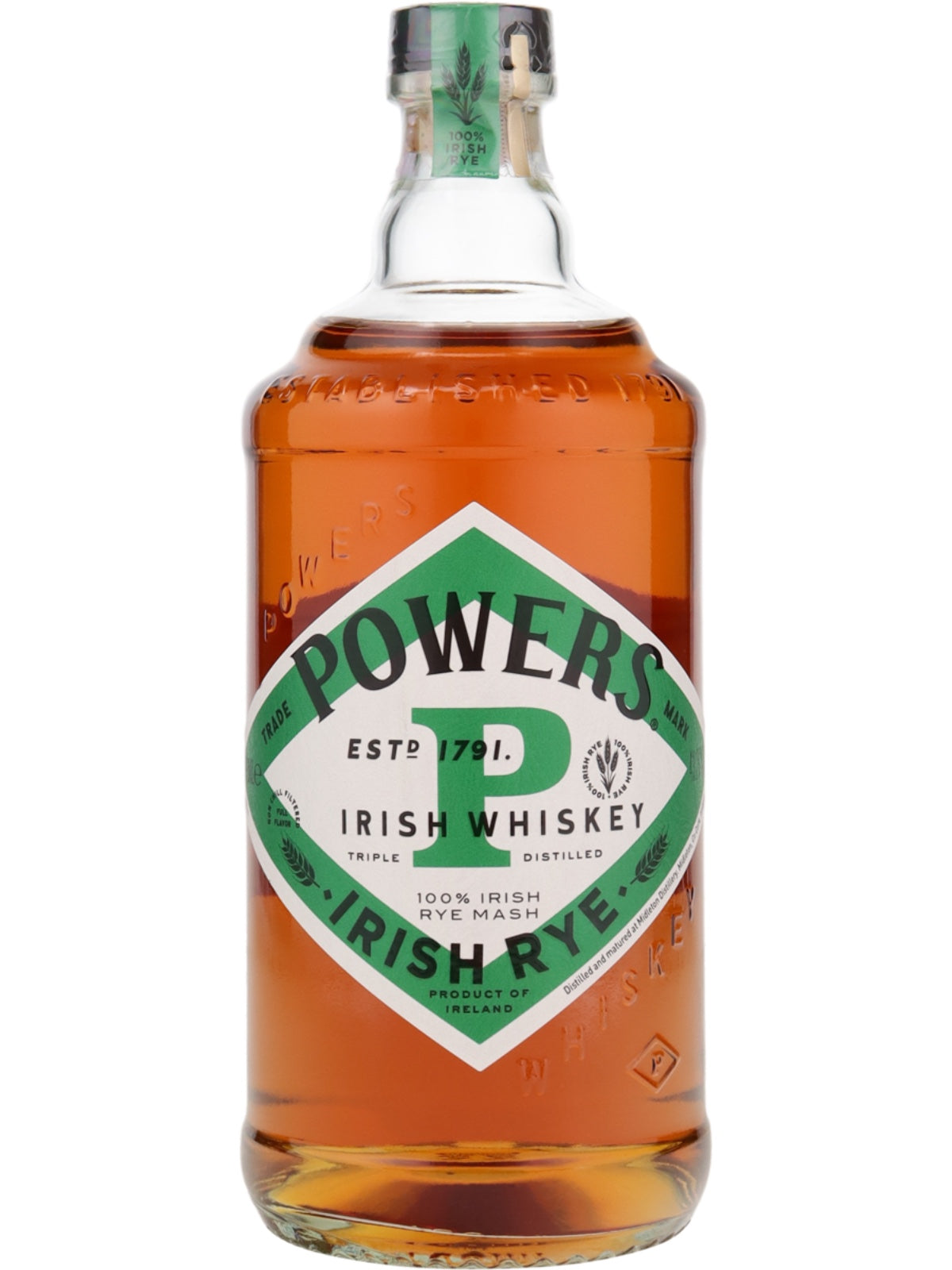 Powers Irish Rye Whiskey 43,2% Vol. 0,7l