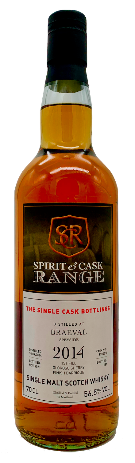 Spirit & Cask Range Braeval 2014 Oloroso Sherry Barrique Single Cask 56,5% Vol. 0,7l
