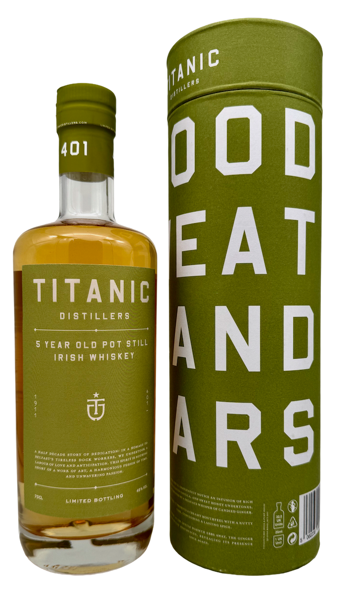 Titanic Distillers 5 Jahre Pot Still Irish Whiskey 46% Vol. 0,7l